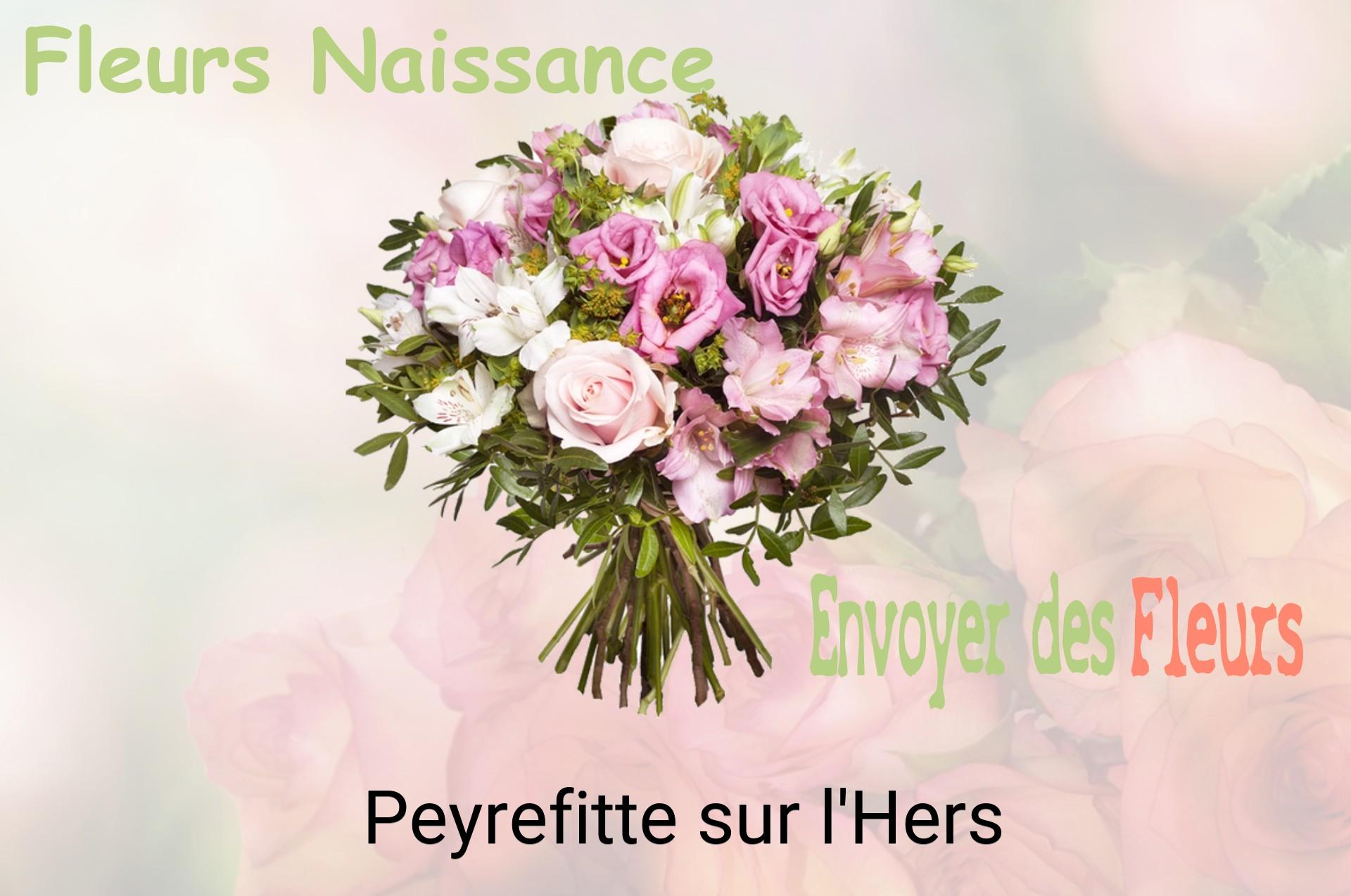 Bouquet de fleurs de naissance livré à Peyrefitte-sur-l'Hers