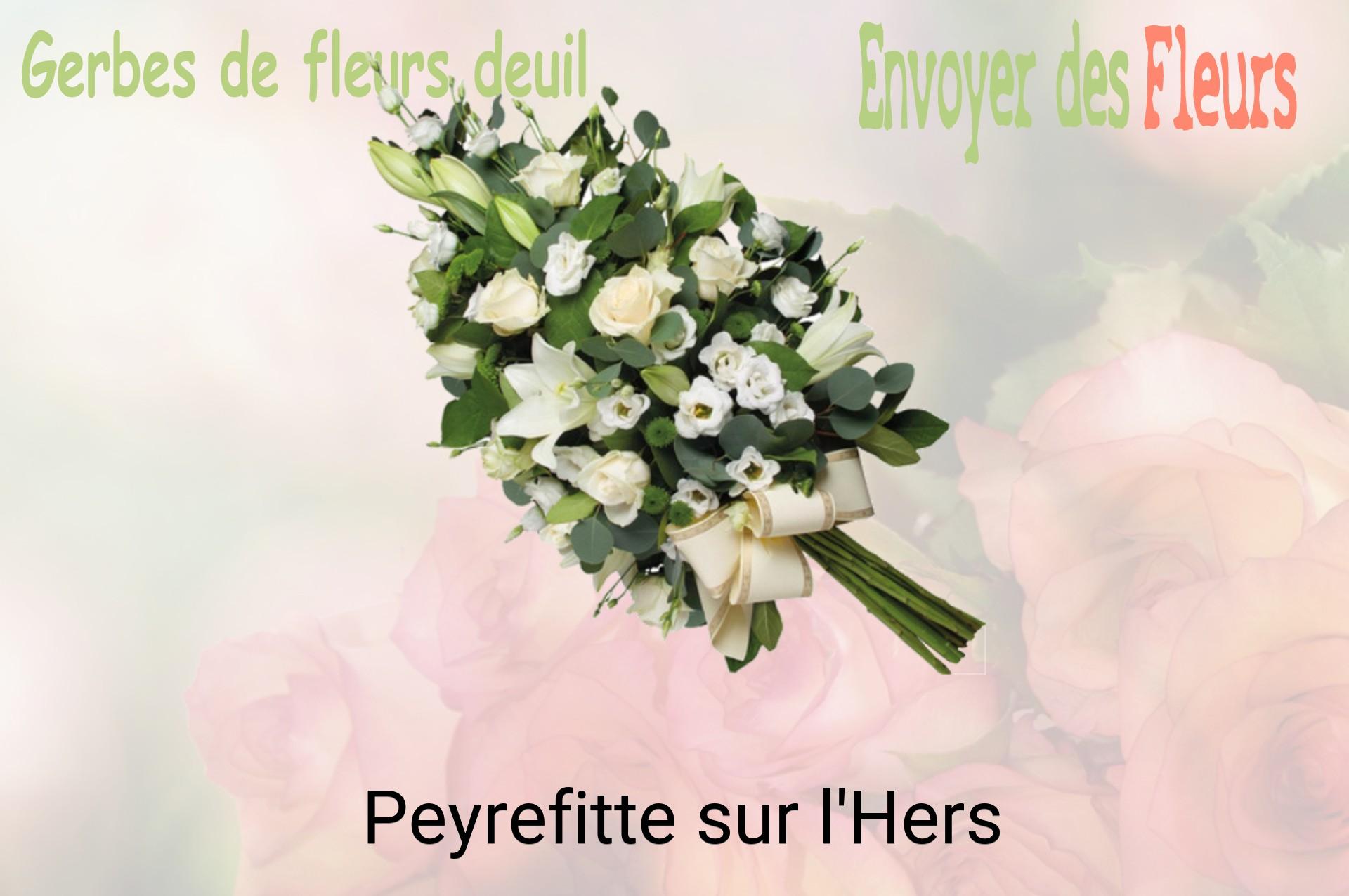 Gerbe de fleurs de deuil livrée à Peyrefitte-sur-l'Hers