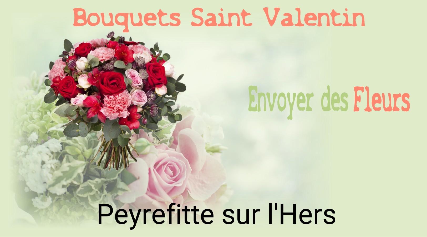 Roses de Saint-Valentin livrées à Peyrefitte-sur-l'Hers